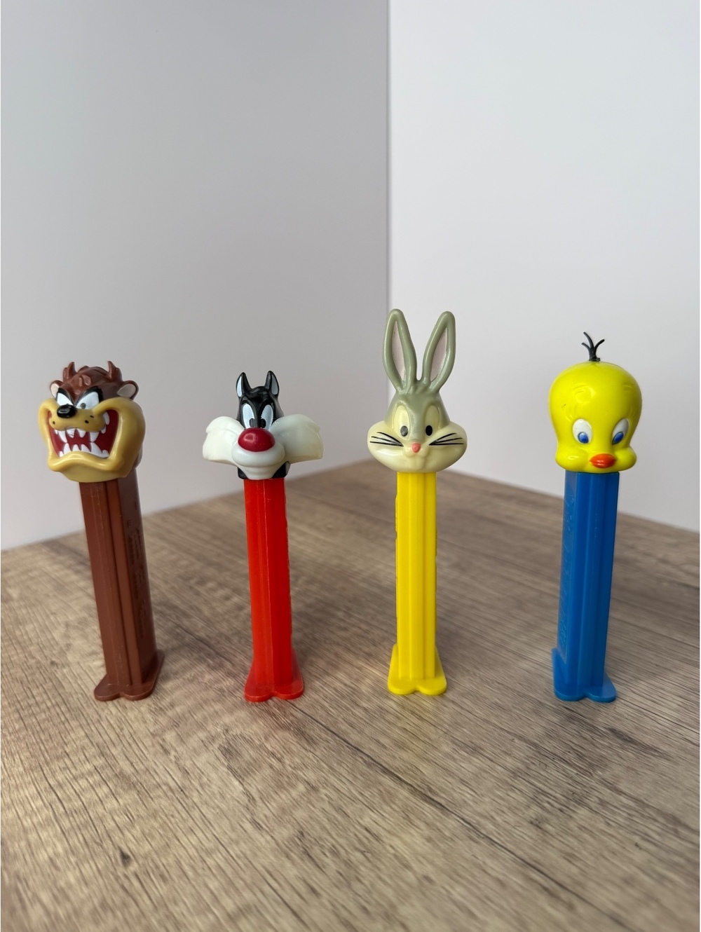 Vintage Looney Tunes PEZ Lot Taz Bugs Sylvester Tweety 4 Dispensers